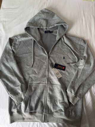 Ralph Lauren Zip-up, Grey, Large