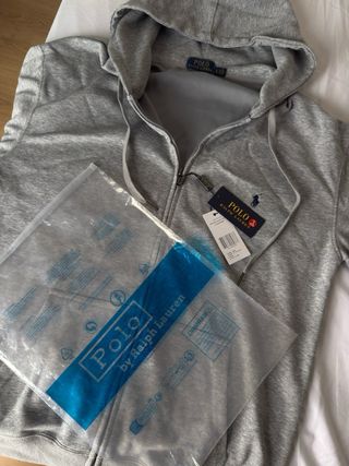 Ralph Lauren Zip-up, Grey, Large