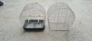 Lote de jaulas y nidos para pájaros