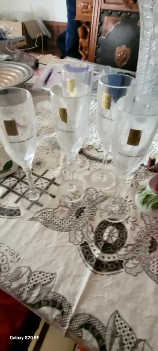 Flute Champagne Design Taddei 1970 set4