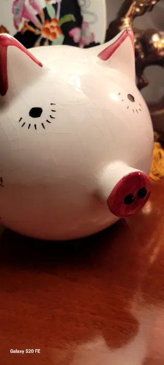 Salvadanaio vintage in ceramica Metà 900'