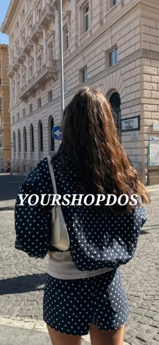 Chaqueta abullonada lunares T/S zara