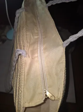 Bolso de playa Stitch beige y azul
