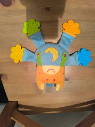 Peluche sonajero infantil con mordedores