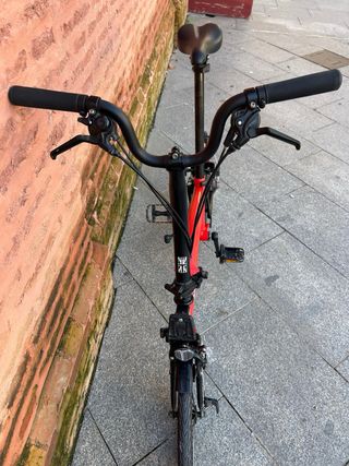 Bicicleta Brompton Black Edition Roja