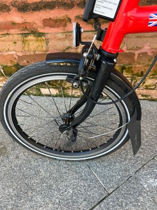 Bicicleta Brompton Black Edition Roja