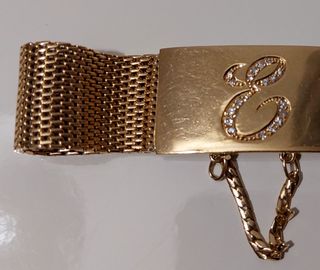 Pulsera oro 18kt con 18 brillantes de 46gr Omega