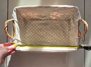 Cestini vimini rettangolari con manici