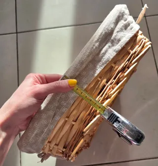 Cestini vimini rettangolari con manici