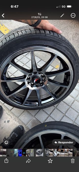 Llantas JR11 Wheels 18 pulgadas tornillería 112 x