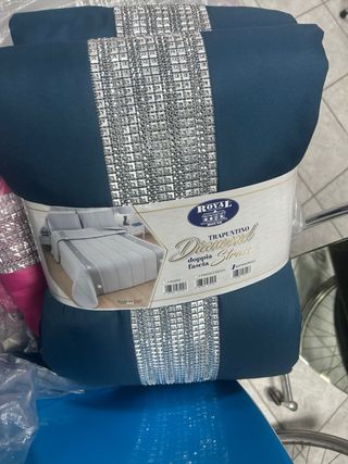 Trapunta Matrimoniale Argento e Bianco