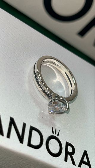 Anillo Pandora Corazón Plata