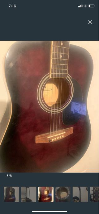 Guitarra Acústica Oscuro