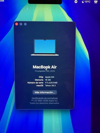 MacBook Air 13 M4 16GB RAM 512GB Oro