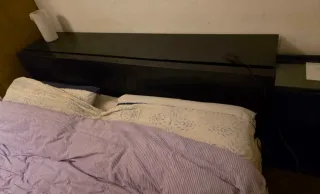 Struttura letto Ikea Malm con comodini