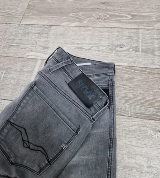 Jeans Replay Anbass 32-34 Grigio