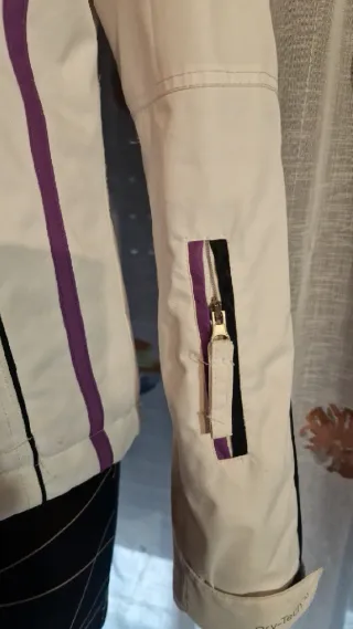 Completo sci giacca e pantaloni viola