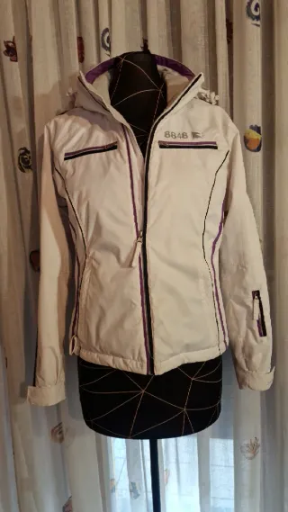 Completo sci giacca e pantaloni viola