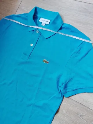Polo Lacoste Slim Fit Tg S Turchese