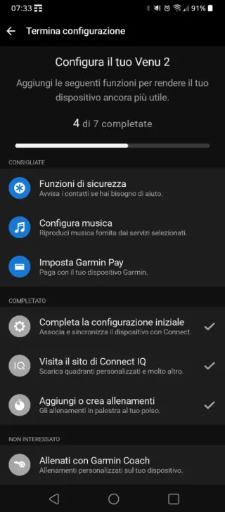 Garmin Venu 2 Music Nero