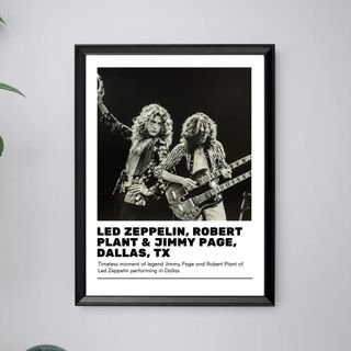 Stampa Led Zeppelin Quadro Musica Vintage Rock