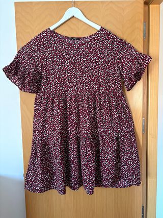 Vestido estampado corto