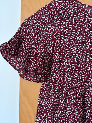 Vestido estampado corto