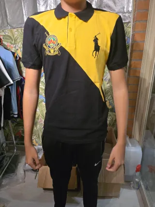 Polo Ralph Lauren Camiseta Negra y Amarilla