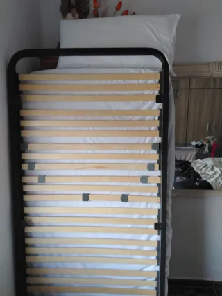 Somier láminas más colchón 90 y almohada