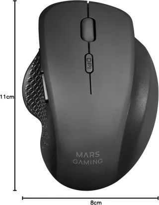 Mars Gaming MMWERGO, Ratón Inalámbrico Ergonómico