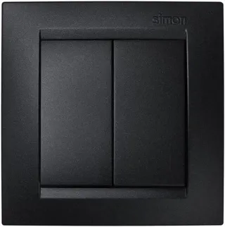 SIMON 15 CONMUTADOR DOBLE SIMON15 Grafito, termoplástico, 0