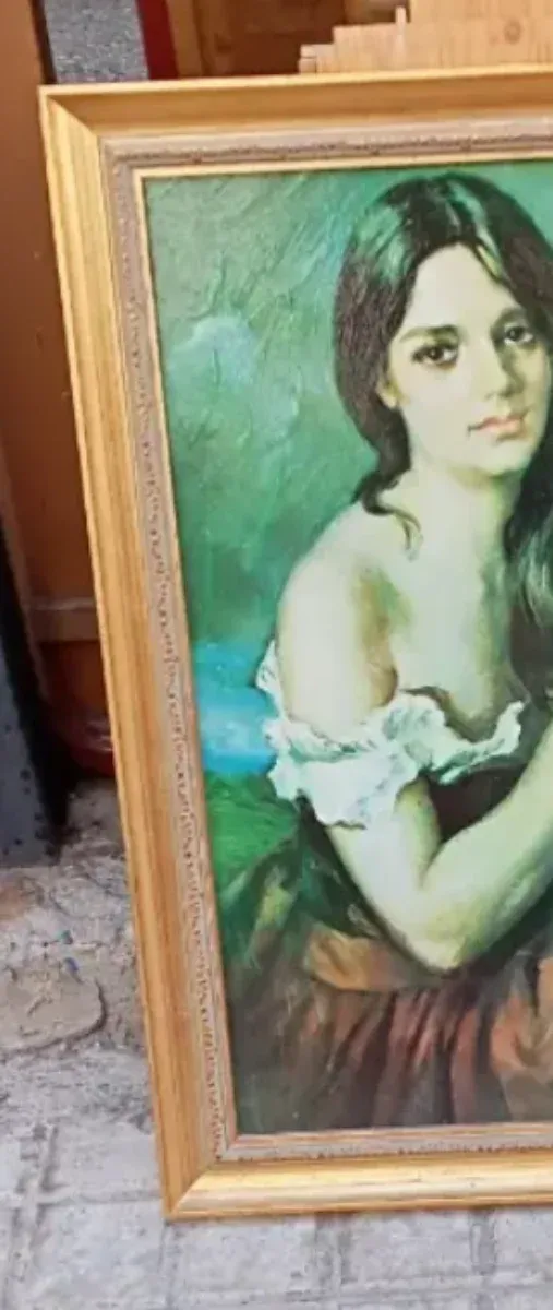 Cuadro mujer con espigas