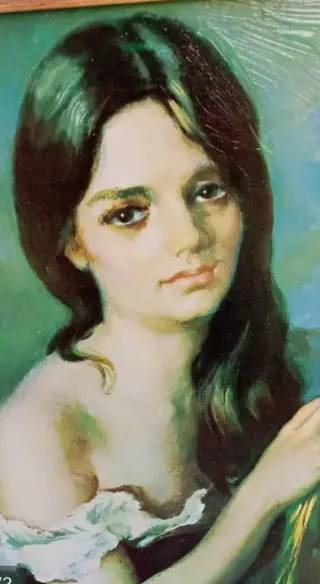 Cuadro mujer con espigas