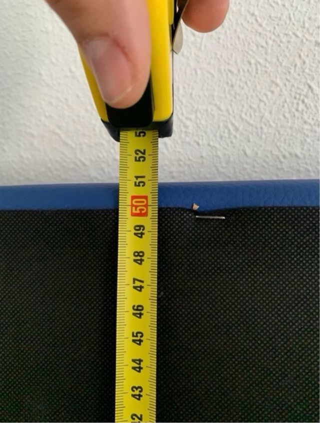 Cabecero Cama Tapizado Azul 90cm