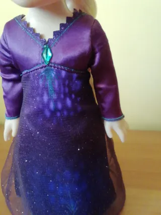Bambola Elsa Frozen - Abito Viola Scintillante lum