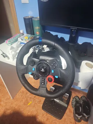 PS5 con Volante Logitech G29  FIFA 25y the crew