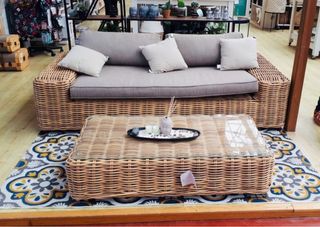 Juego de Jardín Ratán y Cristal