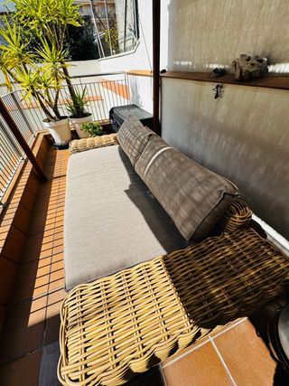 Juego de Jardín Ratán y Cristal