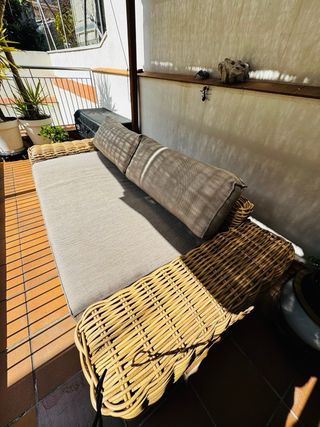 Juego de Jardín Ratán y Cristal