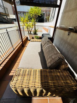 Juego de Jardín Ratán y Cristal