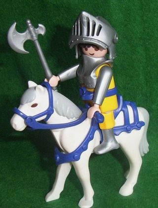 PLAYMOBIL CABALLERO MEDIEVAL MONTADO - SEGUN FOTO