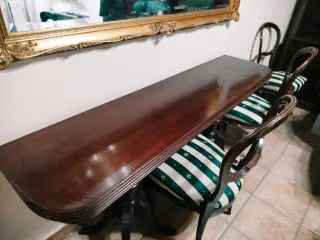 Mueble Comedor Madera Caoba.