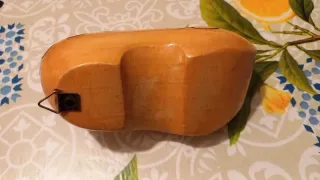 Zoccolo Olandese Legno Vintage da Appendere