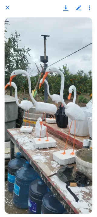 Macetas Cisne Decorativas Piedra