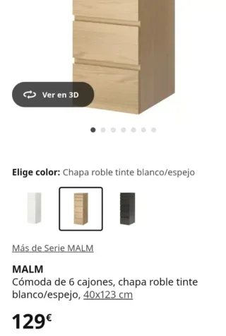 Cajonera Ikea Madera Clara
