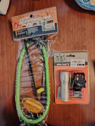 Candado Bici + Faro LED + luz delantera