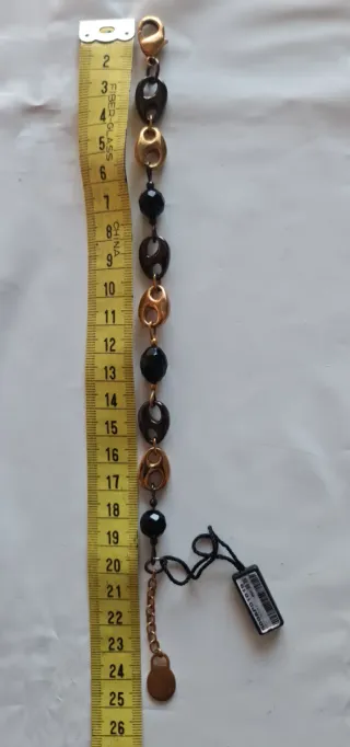 Pulsera Viceroy Negra y Dorada