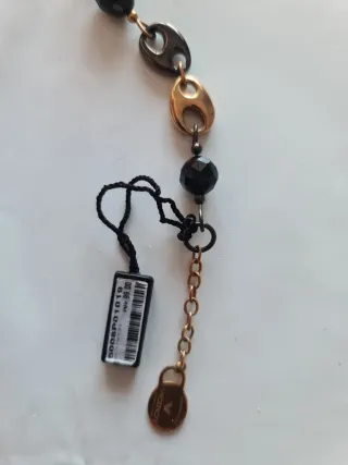 Pulsera Viceroy Negra y Dorada