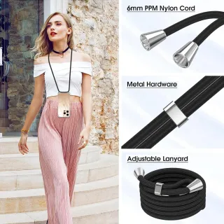 Custodia per iPhone 16 Pro MAX con cordino