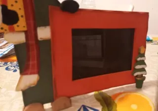 Cornice Natale Legno Orsetto Flora Como Italy